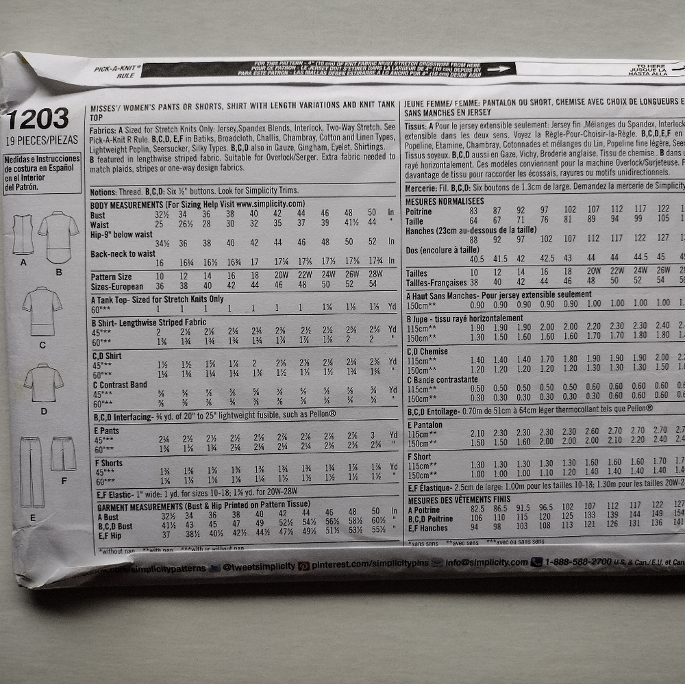Simplicity Pattern 1203 - Picture 2 of 2